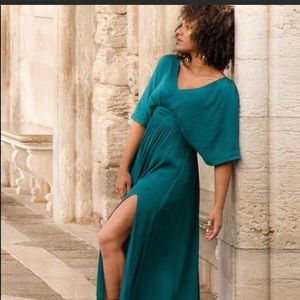 Joyfolie Maya Teal Dress in North Sea Sz: Med NWT